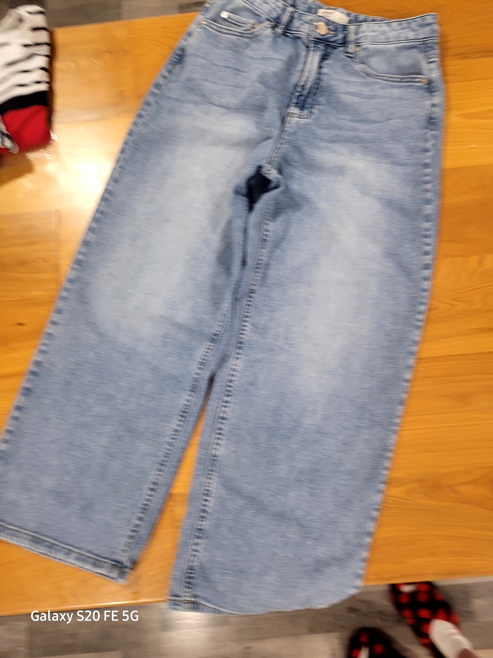 Oat New York Light Blue Wide-Leg Jeans
